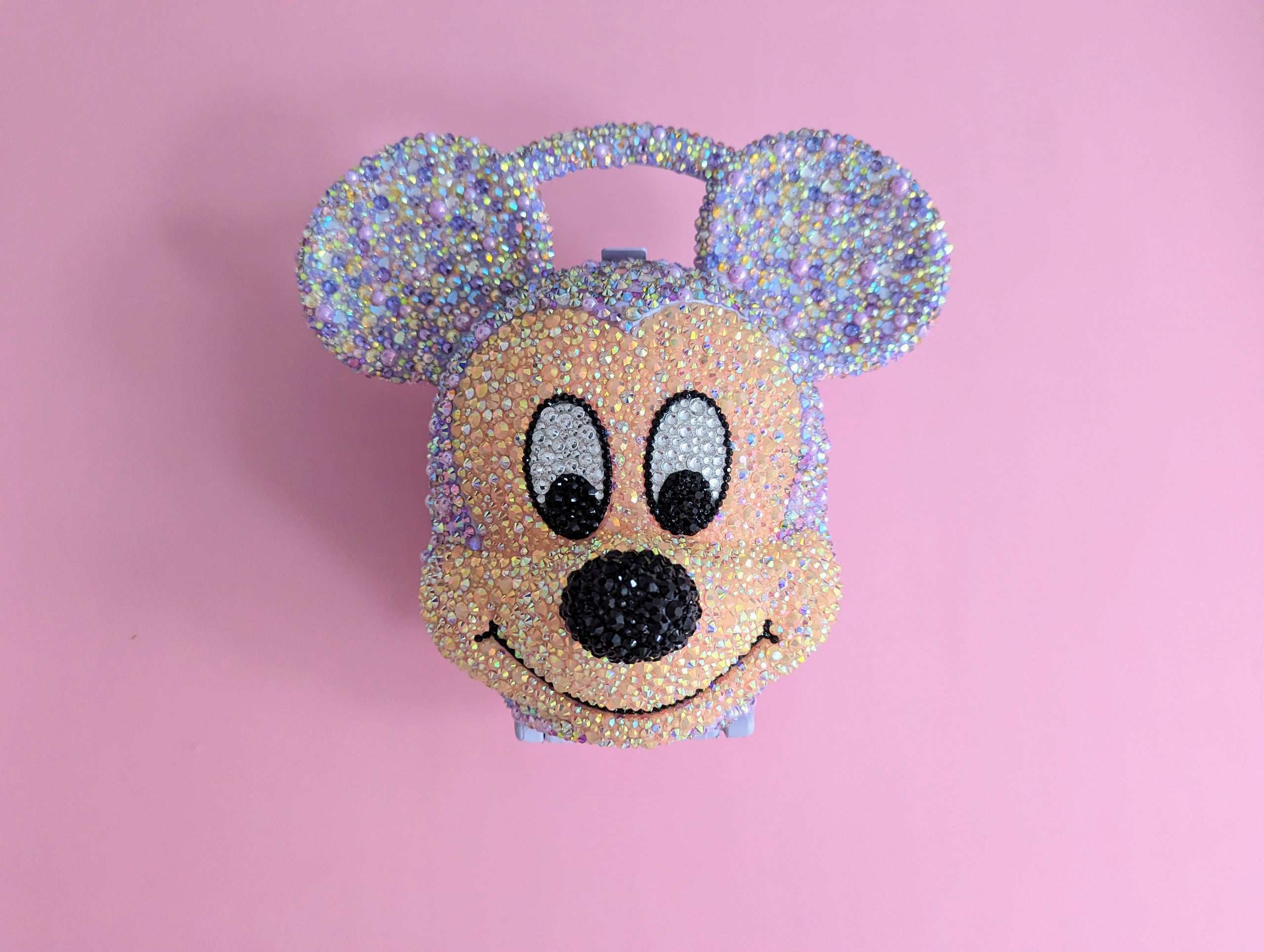 Rare Vintage Aladdin Disney 1989 Customised Mickey Mouse Lunch Box